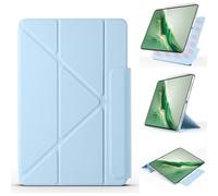 Compatible with Honor Magic Pad 2 12.3" (2024) Slim Powerful Magnetic Case, 4 Standing Angles Shockproof Cover with Auto Wake/Sleep,Supports Pencil,Light Blue