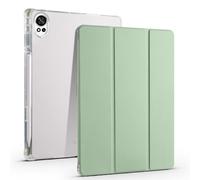 Compatible with Honor MagicPad 3 Pro/MagicPad 4 12.3" (2026) Full Protective Transparent Back Stand Case[Pen Holder], Shockproof Stand Case Cover with Auto Wake/Sleep,Green