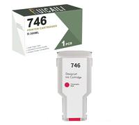 Compatible with HP 746 300ml Pigment Ink Cartridges Works with Printers for HP Designjet Z6 and DesignJet Z9. (1PK-Red)