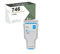 Compatible with HP 746 300ml Pigment Ink Cartridges Works with Printers for HP Designjet Z6 and DesignJet Z9. (1PK-Cyan)
