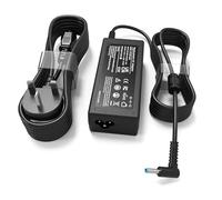 Compatible with HP Laptop Charger 65W 45W Pavilion EliteBook ProBook Envy Stream Computer UK Smart Blue Tip AC Adapter Power Cord