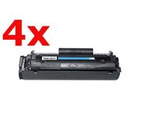 Compatible with HP Laserjet 3000 Series Toner Set Black - Q2612A - for Approx. 4 x 2.000 Pages (5% Coverage)
