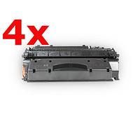 Compatible with HP Laserjet P 2054 X Toner Set Black - CE505X - for Approx. 4 x 6.500 Pages (5% Coverage)