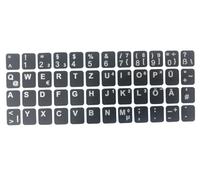 Compatible with HP ProBook GERMAN Keyboard Stickers - Black Matte 48 Keys 1.1 cm x 1.3 cm Keyboard Sticker Self Adhesive