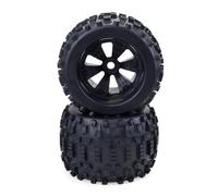 Compatible With HPI For Redcat For Rovan For Savage 2PCS Wheel Tires 170MM Wheels Tire 17mm Hub Hex For 1/8 Car Off-Road RC Tyre Set