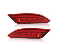 Compatible With HR-V For HRV For Vezel 2014-2018 1 Pair Car Rear Reflector Brake Lights Bumper Lamp Turn Signal Warning Light Rear Fog Reflector(Red)