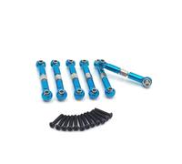 Compatible With HS 18301 18302 18311 18312 18321 18322 1/18 RC Car Upgrade Parts Accessories 6pcs Metal Link Rod Tie Linkage RC Car Accessories(Blue)