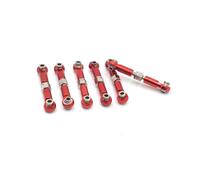 Compatible With HS 18301 18302 18311 18312 18321 18322 1/18 RC Car Upgrade Parts Accessories Metal Tie Rod Linkage RC Car Linkage(Red)