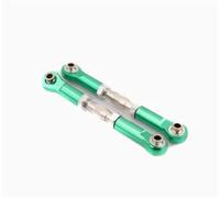 Compatible With HSP 106017 166017 1/10 RC Car Upgrade Parts 2pcs Aluminum Front Rear Linkages Alloy For Sonic Servos Link 08242 06016 RC Car Linkage(Green)
