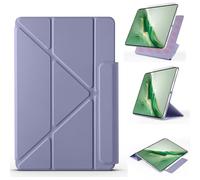 Compatible with Huawei Matepad Pro 12.2" (2024) Slim Powerful Magnetic Case, 4 Standing Angles Shockproof Cover with Auto Wake/Sleep,Supports Pencil,Purple