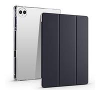 Compatible with Huawei MatePad Pro 13.2"(2025/2023) Full Protective Transparent Back Case[Pen Holder], Shockproof Stand Case Cover W Auto Wake/Sleep (Black)