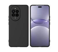 Compatible with Huawei Nova 15 5G Case Silicone Rubber Ultra Thin, Soft Flexible Bumper Hybrid Armor Rugged Cover Shockproof Case for Huawei Nova 15，Black