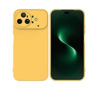 Compatible with Huawei Nova 15 Ultra Case Silicone Rubber Ultra Thin, Soft Flexible Bumper Hybrid Armor Rugged Cover Shockproof Case for Huawei Nova 15 Ultra，Yellow