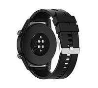 Compatible with Huawei Watch 3 Pro Replacement strap, 22MM Replacement Silicone Wrist Watch Band for Huawei Watch 3/ 3Pro, Watch GT2 Pro/GT 2e(Black)