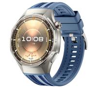 Compatible with Huawei Watch GT6 Pro 46mm Strap Silicone & Nylon Woven Seamless Straps for Huawe GT6 Pro 46mm Water-Resistant Breathable Lightweight (Dark Blue)