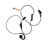 Compatible with HYTERA PD405, PD505 C-Shape Inline PTT Microphone Swivel Style Two way radio Earpiece