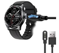 Compatible with IDW23 TOOBUR 1.38" Smart Watch Charger, Blueshaweu 2 Pin Magnetic USB Replacement Charging Compatible with TOOBUR IDW23 1.38 Inches Smart Watch (Black)