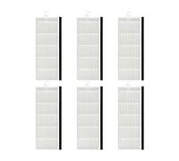 Compatible With ILife A40 A4S Polaris PVCR 0826 0726W Compatible With Amibot Spirit ICE H2O Smart Robot Gutrend Style 220 Main Side Brush Hepa Filter Mops Parts (Color : 6 pcs HEPA)