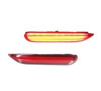 Compatible With Infiniti For Q50 2014-2017 For Q60 2013 2014 For Q70 2015-2018 1 Pair Car Rear Bumper Reflector Lights 26560JJ90A Car Parts(B Red Lens)