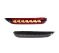 Compatible With Infiniti For Q50 2014-2017 For Q60 2013 2014 For Q70 2015-2018 1 Pair Car Rear Bumper Reflector Lights 26560JJ90A Car Parts(A Black Lens)