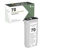 Compatible with Ink Cartridges for HP 70, Works with Designjet Printers Z2100, Z3100, Z3100PS, Z3200, Z3200PS, Z5200, Z5400 (1PK-Matte Black)