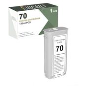 Compatible with Ink Cartridges for HP 70, Works with Designjet Printers Z2100, Z3100, Z3100PS, Z3200, Z3200PS, Z5200, Z5400 (1PK-Light Grey)