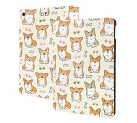 Compatible with ipad 9th/8th/7th Generation Case, Cartoon Corgi Tablet Case Compatible with ipad Cover 10.2 Inch, Folio Stand, Auto Wake/Sleep