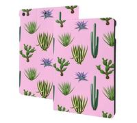 Compatible with ipad 9th/8th/7th Generation Case - Compatible with ipad 10.2 Case, Folio Stand, Auto Wake/Sleep, Cactus Aloe Vera Tablet Case Cover Compatible with ipad Cover Case