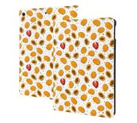Compatible with ipad 9th/8th/7th Generation Case - Compatible with ipad 10.2 Case, Folio Stand, Auto Wake/Sleep, Apricots Fruits Tablet Case Cover Compatible with ipad Cover Case