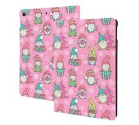 Compatible with ipad 9th/8th/7th Generation Case - Compatible with ipad 10.2 Case, Folio Stand, Auto Wake/Sleep, Pink Holiday Joy Tablet Case Cover Compatible with ipad Cover Case