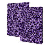 Compatible with ipad 9th/8th/7th Generation Case - Compatible with ipad 10.2 Case, Folio Stand, Auto Wake/Sleep, Purple Leopard Tablet Case Cover Compatible with ipad Cover Case