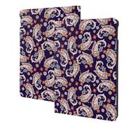 Compatible with ipad 9th/8th/7th Generation Case - Compatible with ipad 10.2 Case, Folio Stand, Auto Wake/Sleep, Red Blue Green Flower Paisley Tablet Case Cover Compatible with ipad Cover Case