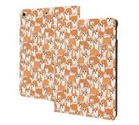 Compatible with ipad 9th/8th/7th Generation Case, Corgi Animal Tablet Case Compatible with ipad Cover 10.2 Inch, Folio Stand, Auto Wake/Sleep