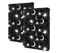 Compatible with ipad 9th/8th/7th Generation Case, Crescent and Stars Tablet Case Compatible with ipad Cover 10.2 Inch, Folio Stand, Auto Wake/Sleep