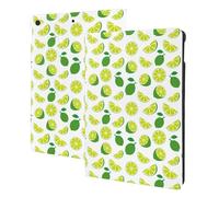 Compatible with ipad 9th/8th/7th Generation Case, Cute Limes Green Leaves Tablet Case Compatible with ipad Cover 10.2 Inch, Folio Stand, Auto Wake/Sleep