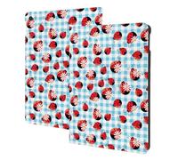 Compatible with ipad 9th/8th/7th Generation Case, Flowers and Lady Bugs Tablet Case Compatible with ipad Cover 10.2 Inch, Folio Stand, Auto Wake/Sleep