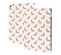 Compatible with ipad 9th/8th/7th Generation Case, Funny Cute Corgi Dog Tablet Case Compatible with ipad Cover 10.2 Inch, Folio Stand, Auto Wake/Sleep