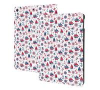 Compatible with ipad 9th/8th/7th Generation Case, Happy Columbus Day Tablet Case Compatible with ipad Cover 10.2 Inch, Folio Stand, Auto Wake/Sleep