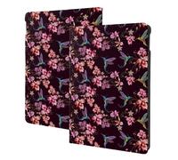 Compatible with ipad 9th/8th/7th Generation Case, Humming Bird and Tropical Tablet Case Compatible with ipad Cover 10.2 Inch, Folio Stand, Auto Wake/Sleep
