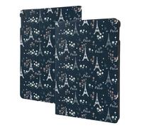 Compatible with ipad 9th/8th/7th Generation Case, Romantic Eiffel Tower Tablet Case Compatible with ipad Cover 10.2 Inch, Folio Stand, Auto Wake/Sleep