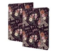 Compatible with ipad 9th/8th/7th Generation Case, Romantic Paris Tablet Case Compatible with ipad Cover 10.2 Inch, Folio Stand, Auto Wake/Sleep