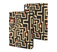 Compatible with iPad A16 Case 11 Inch 2025, Slim Camouflage Maze Print Tablet Cover Compatible with iPad 10th Generation Case 10.9 Inch 2022 with Stand Auto Wake/Sleep