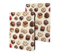Compatible with iPad A16 Case 11 Inch 2025, Slim Chocolate Cake Print Tablet Cover Compatible with iPad 10th Generation Case 10.9 Inch 2022 with Stand Auto Wake/Sleep
