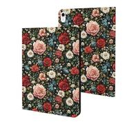 Compatible with iPad A16 Case 11 Inch 2025, Slim Colorful Floral Pattern Print Tablet Cover Compatible with iPad 10th Generation Case 10.9 Inch 2022 with Stand Auto Wake/Sleep