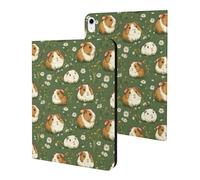 Compatible with iPad A16 Case 11 Inch 2025, Slim Cute Daisy Guinea Pig Print Tablet Cover Compatible with iPad 10th Generation Case 10.9 Inch 2022 with Stand Auto Wake/Sleep