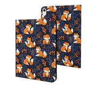 Compatible with iPad A16 Case 11 Inch 2025, Slim Cute Foxes Print Tablet Cover Compatible with iPad 10th Generation Case 10.9 Inch 2022 with Stand Auto Wake/Sleep