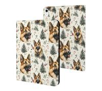 Compatible with iPad A16 Case 11 Inch 2025, Slim Cute German Shepherds Print Tablet Cover Compatible with iPad 10th Generation Case 10.9 Inch 2022 with Stand Auto Wake/Sleep