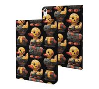 Compatible with iPad A16 Case 11 Inch 2025, Slim Cyber Cute Duck Print Tablet Cover Compatible with iPad 10th Generation Case 10.9 Inch 2022 with Stand Auto Wake/Sleep