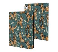 Compatible with iPad A16 Case 11 Inch 2025, Slim German Shepherd Print Tablet Cover Compatible with iPad 10th Generation Case 10.9 Inch 2022 with Stand Auto Wake/Sleep