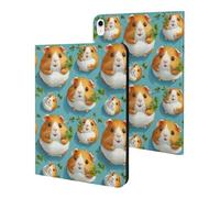 Compatible with iPad A16 Case 11 Inch 2025, Slim Kawaii Guinea Pig Print Tablet Cover Compatible with iPad 10th Generation Case 10.9 Inch 2022 with Stand Auto Wake/Sleep